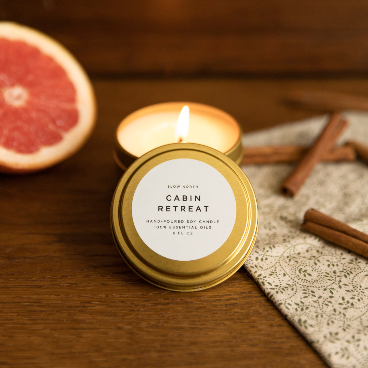Cabin Retreat (Seasonal) - Cedarwood, Grapefruit & Cinnamon